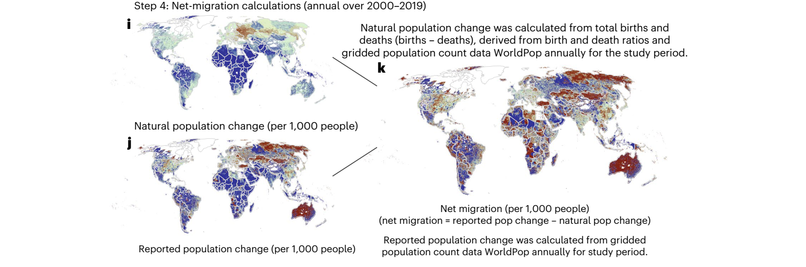 World’s human migration patterns in 2000–2019 unveiled by high-resolution data